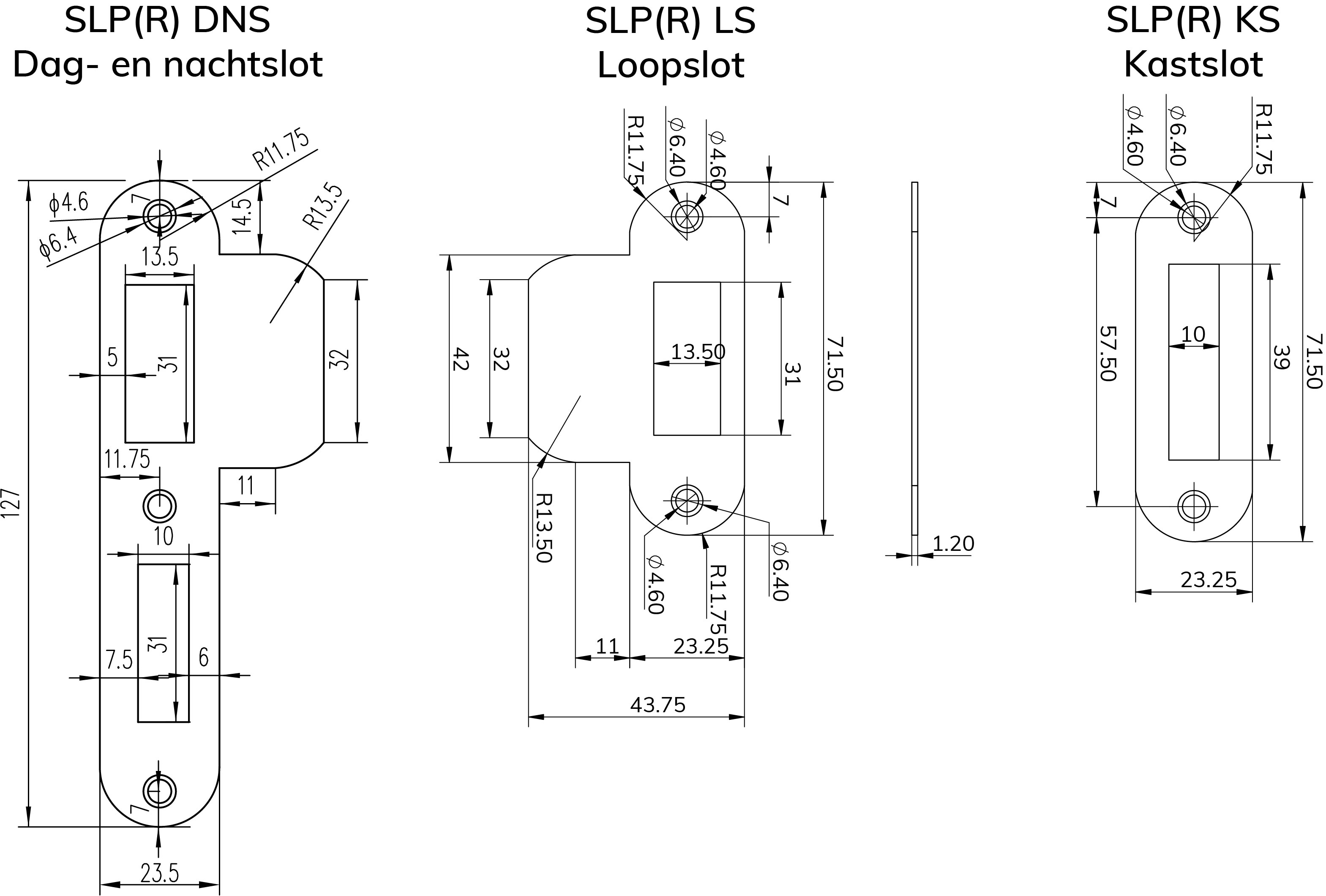 Sluitplaat voor Loopslot Recht RVS - Per Stuk, foto 3 van 3