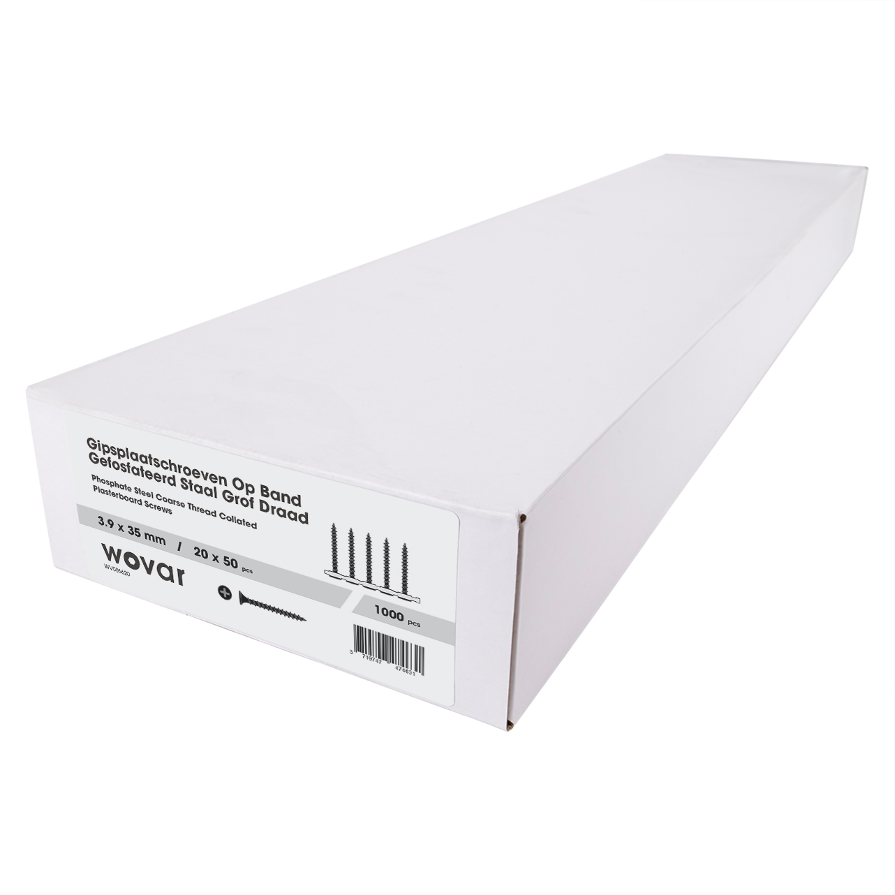 Gipsplaatschroeven Op Band Grof Draad 3.9 x 35 mm - Doos 1000 stuks, foto 2 van 2