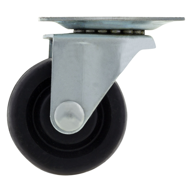 Zwenkwiel 38 mm Kunststof met Plaat - Per Stuk, foto 2 van 4