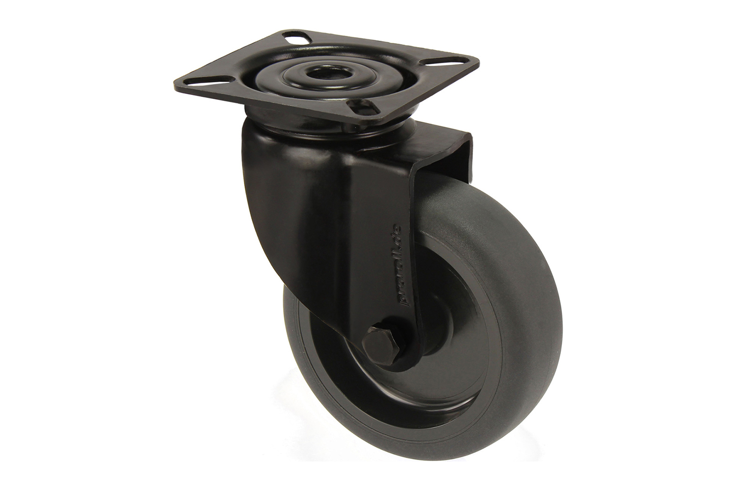 Zwenkwiel Zwart 75 mm - Per Stuk
