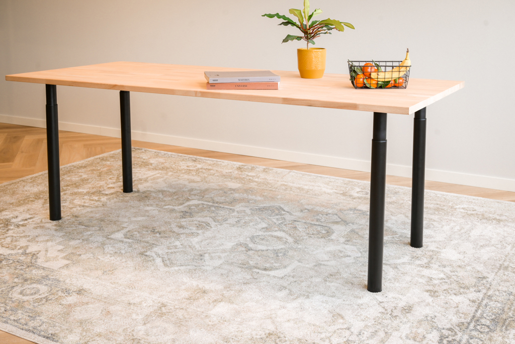 Tafelpoot Verstelbaar Zwart Staal - 70 tot 110 cm - Per Stuk, foto 2 van 6