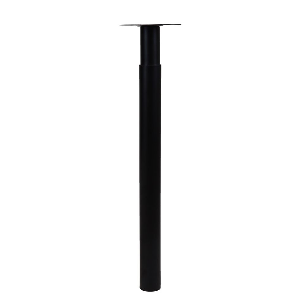 Tafelpoot Verstelbaar Zwart Staal - 70 tot 110 cm - Per Stuk