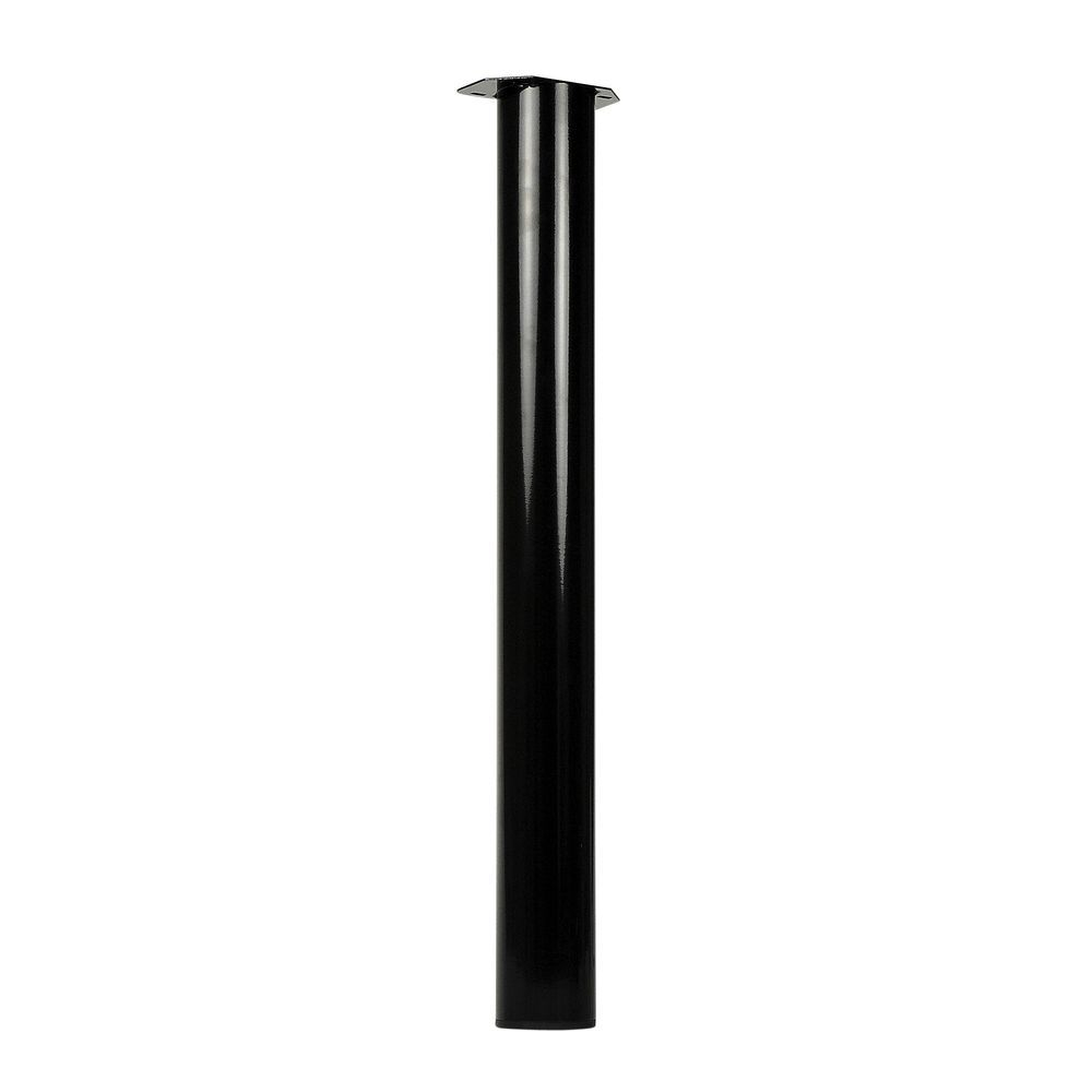 Tafelpoot Zwart Rond Staal - 72 cm - Per Stuk