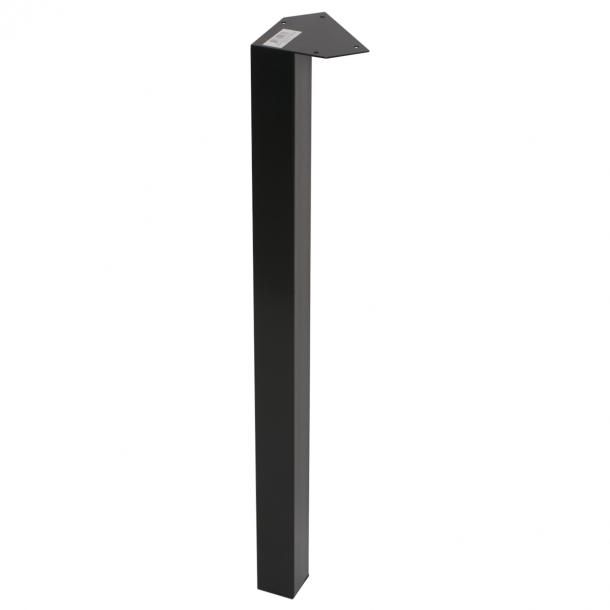 Tafelpoot Zwart Staal Vierkant - 72 cm - Per Stuk, foto 5 van 5