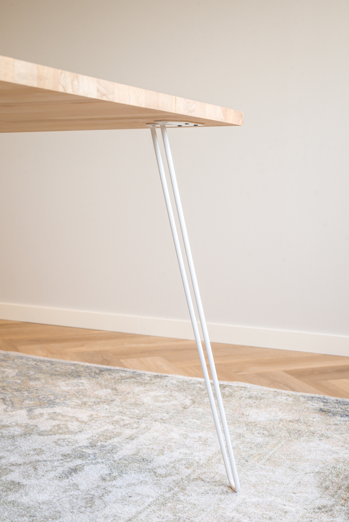Tafelpoot Wit Staal Industrieel - 72 cm - Per Stuk, foto 4 van 6