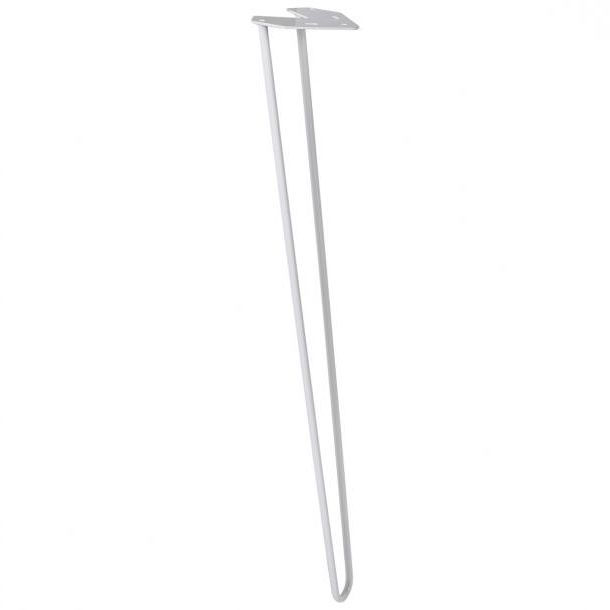 Tafelpoot Wit Staal Industrieel - 72 cm - Per Stuk