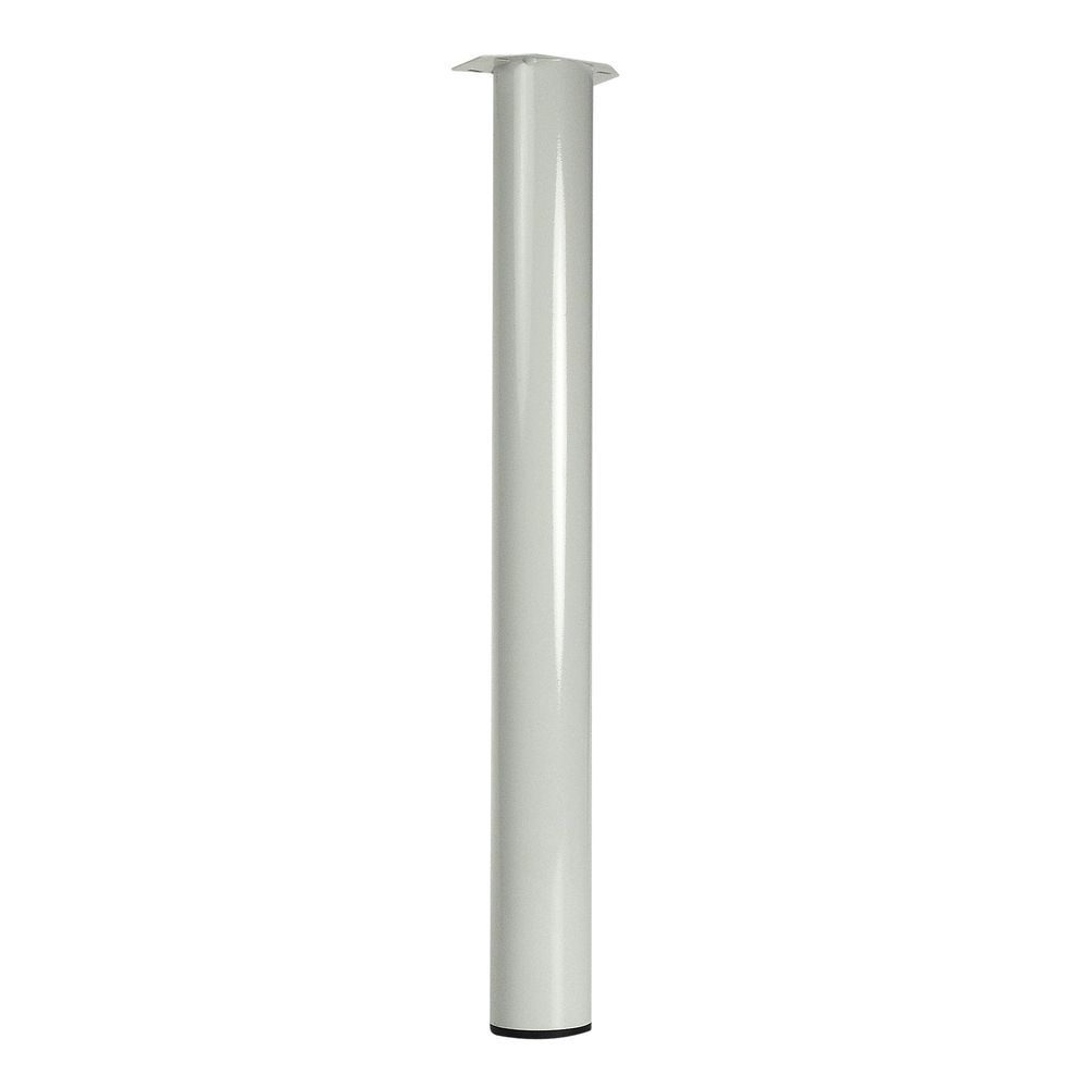 Tafelpoot Wit Rond Staal - 72 cm - Per Stuk
