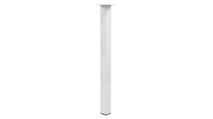 Tafelpoot Wit Staal Vierkant - 72 cm - Per Stuk
