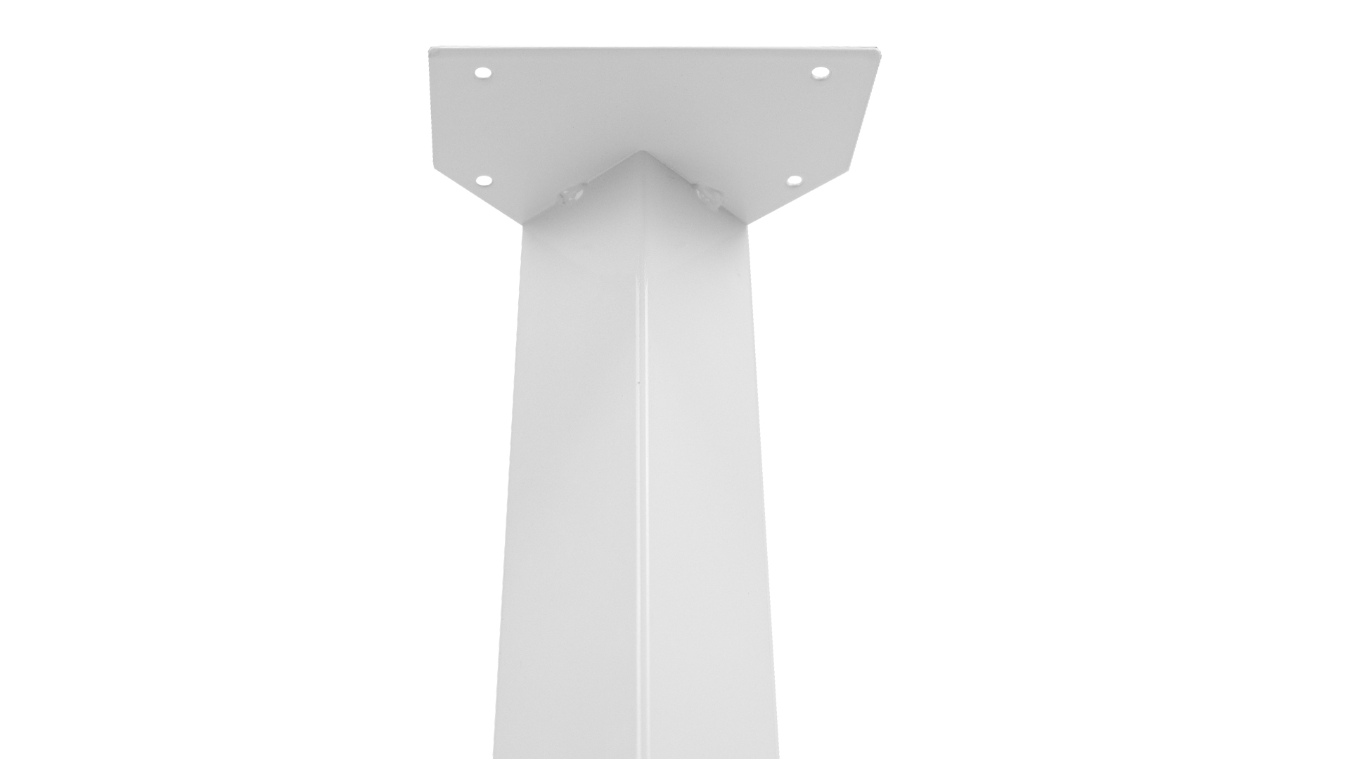 Tafelpoot Wit Staal Vierkant - 72 cm - Per Stuk, foto 5 van 6