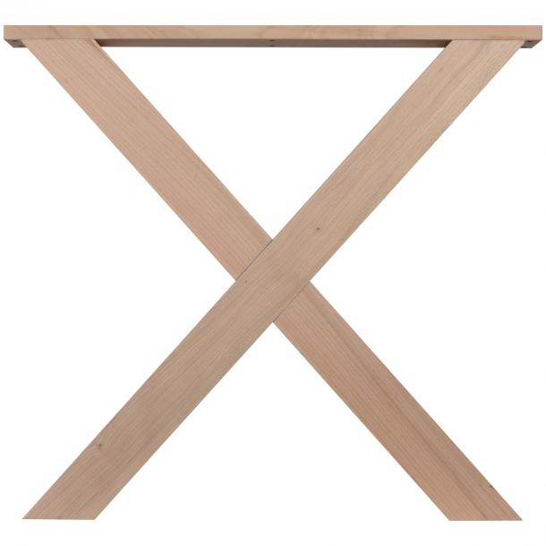 Tafelpoot Hout Beuken X-vorm - 72 cm - Per Set, foto 3 van 6