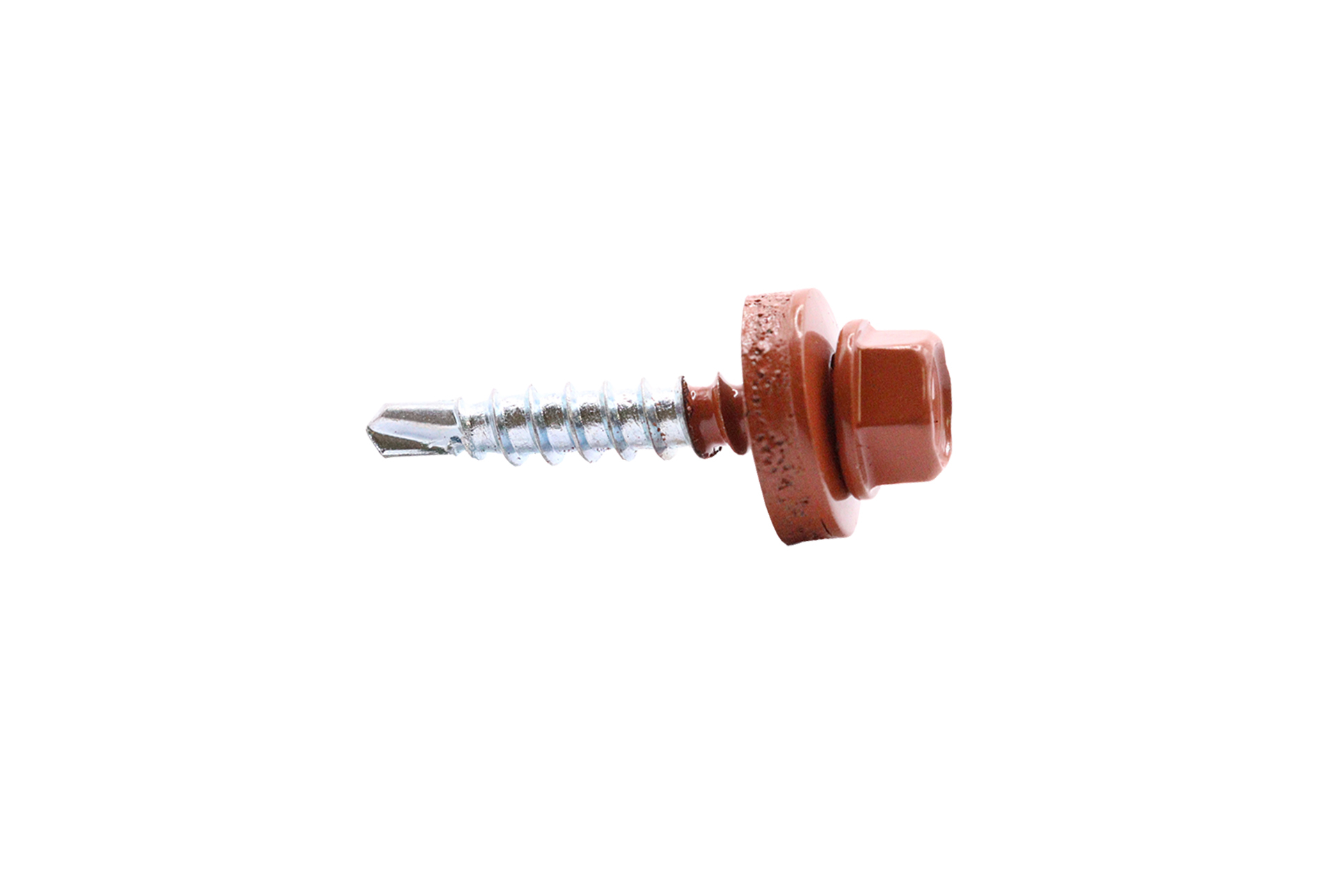 Dakpanplaatschroeven Verzinkt Terracotta R8004 4.8 x 28 mm - Doos 250 Stuks, foto 2 van 3