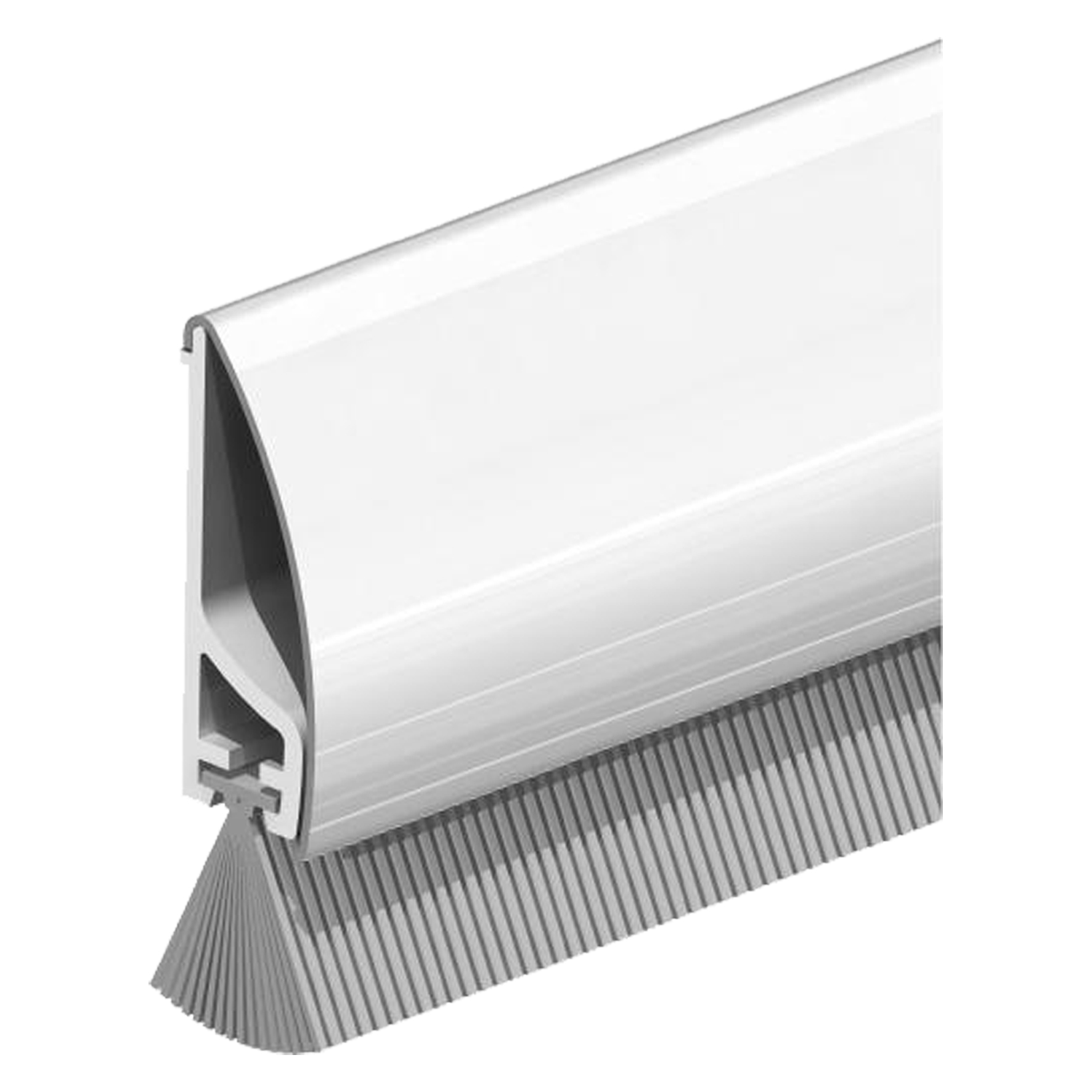 Dorpelstrip 100 cm met Borstel voor Kier tot 20 mm - Per Stuk