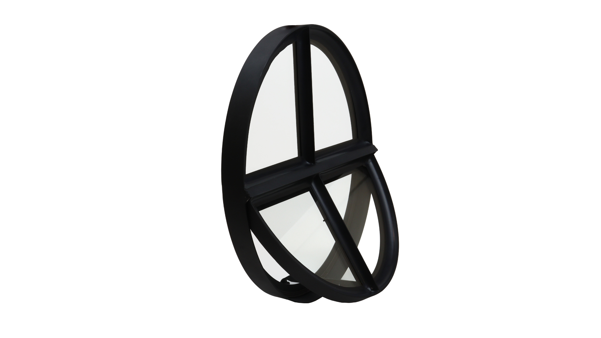 Ossenoog Raam voor Overkapping Zwart Staal 510 x 640 mm Kantelbaar - Per Stuk