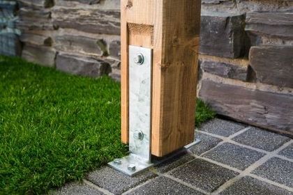 U-paalhouder voor 7 x 7 cm palen - Per Stuk