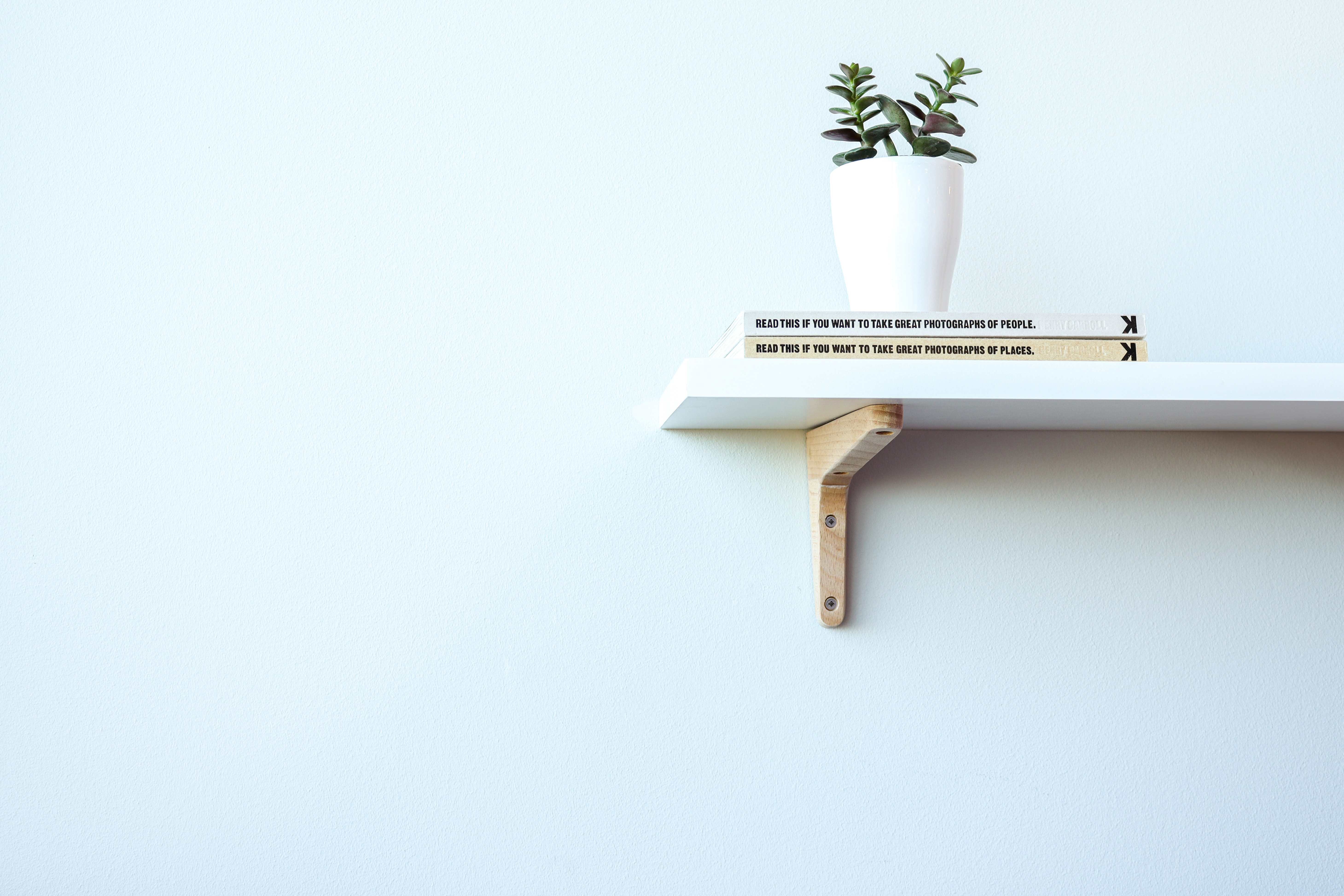Wandplank Wit 80 x 23.5 x 1.8 cm, foto 3 van 3