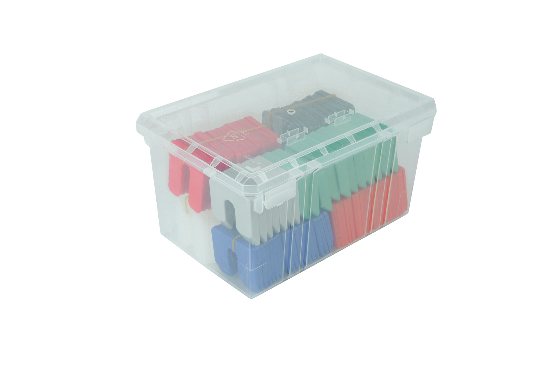 Uitvulplaatjes kunststof Mix 1 tot 10 mm - Doos 200 stuks