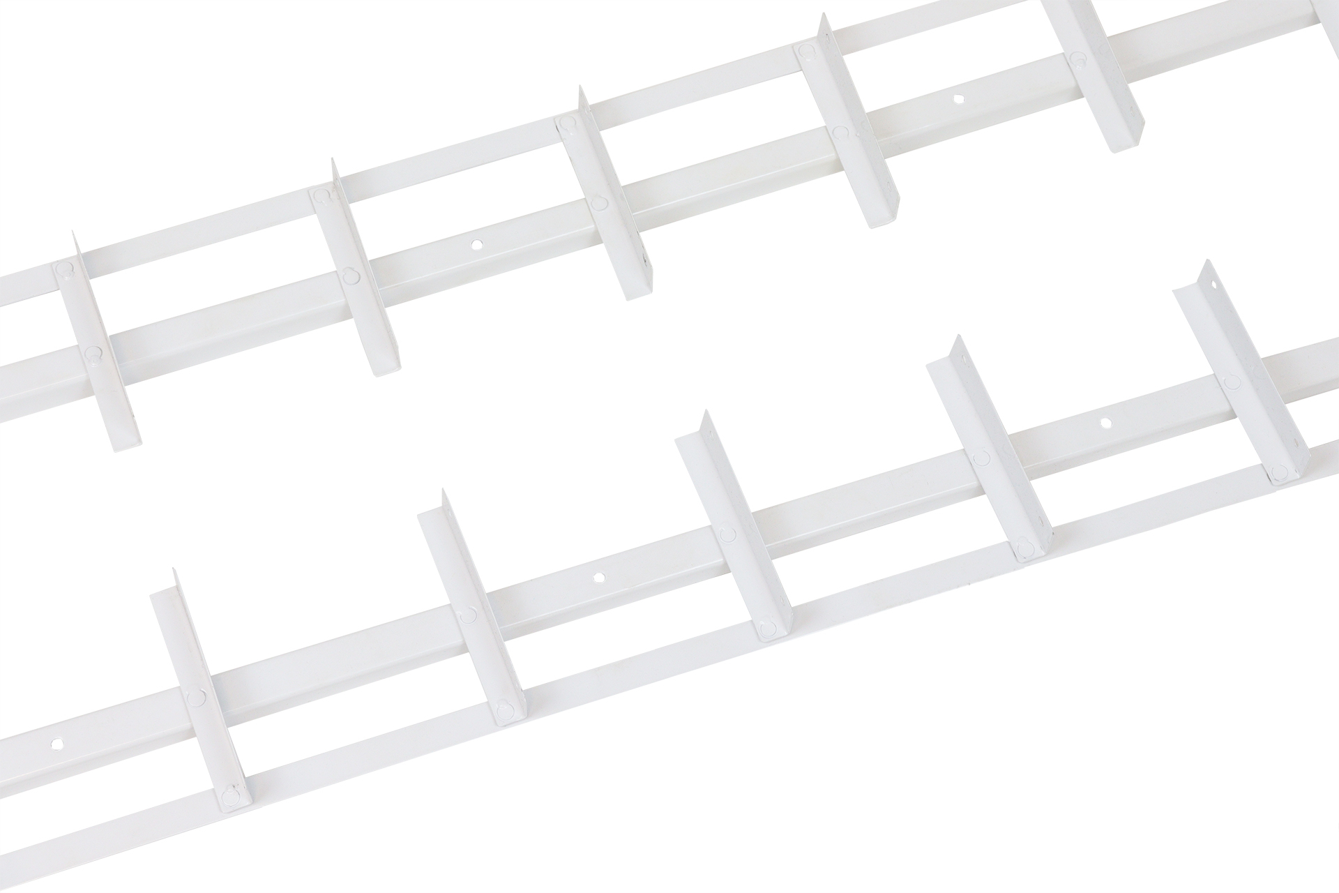 Flex Fence Draaibare Lamellen voor in de tuin Wit RVS 165 cm - 2 stuks, foto 2 van 5
