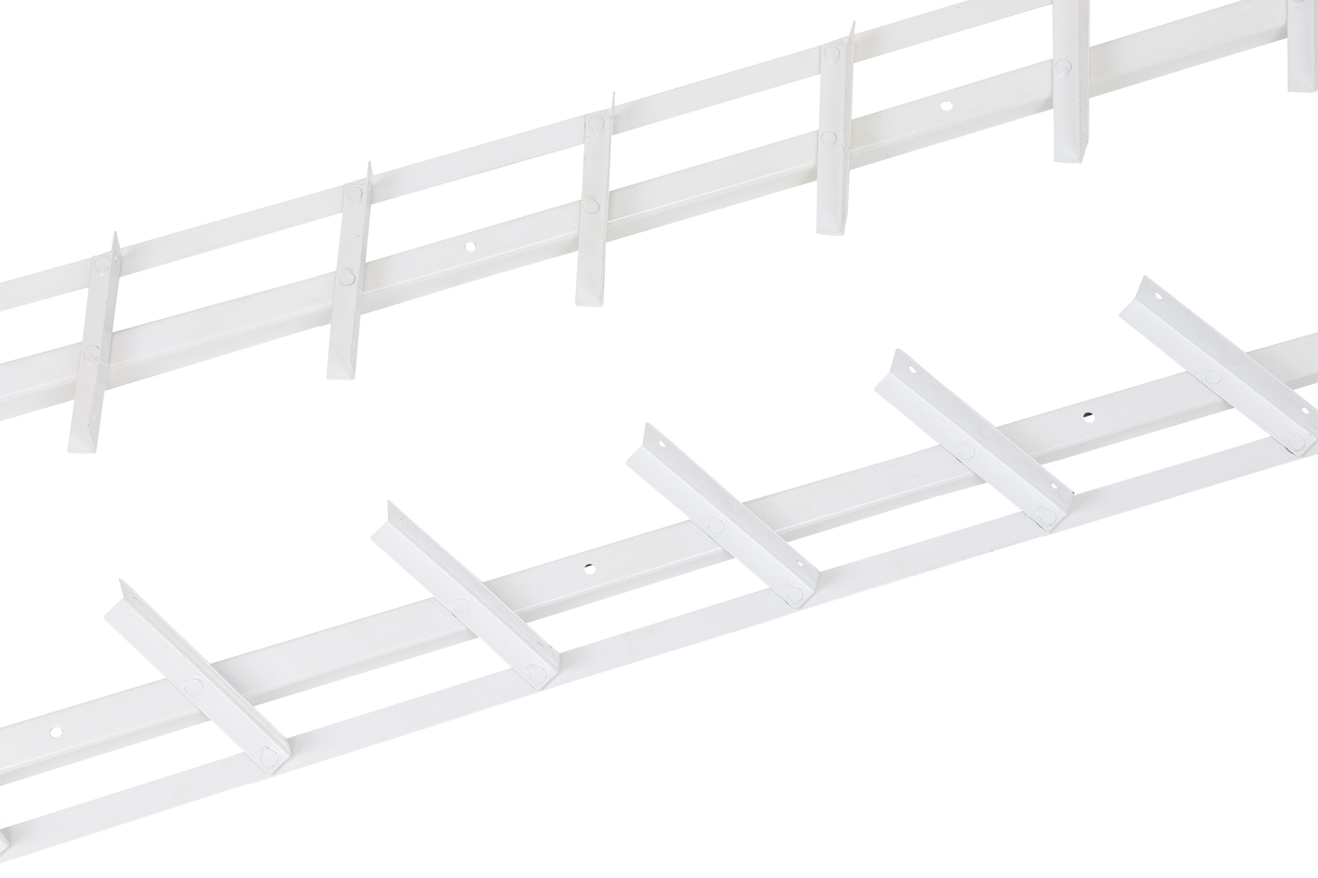 Flex Fence Draaibare Lamellen voor in de tuin Wit RVS 165 cm - 2 stuks, foto 5 van 5