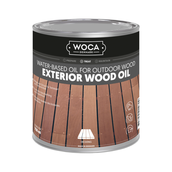 Woca Exterior oil 'Stone Grey' - 0,75 Liter