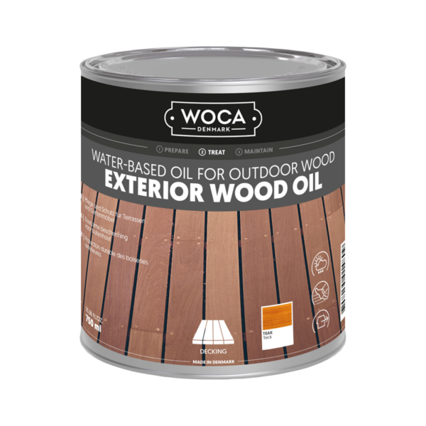 Woca Exterior oil Teak - 0,75 Liter