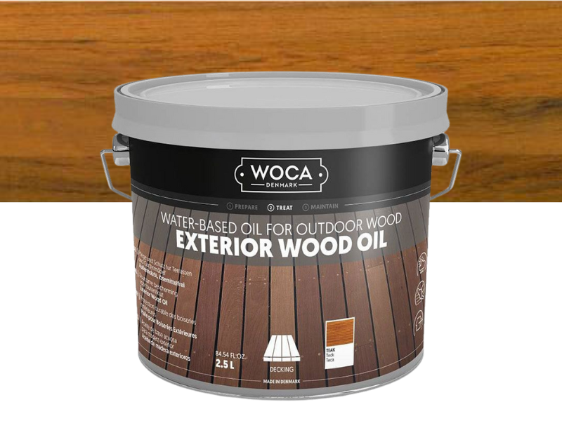 Woca Exterior oil Teak - 2,5 Liter