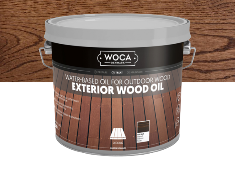 Woca Exterior oil Walnoot - 2,5 Liter