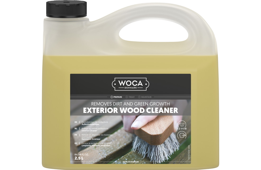 Woca Exterior l Schwarz - l fr Thermoholz wie Ayous, Bambus und mehr!  2.5 Liter