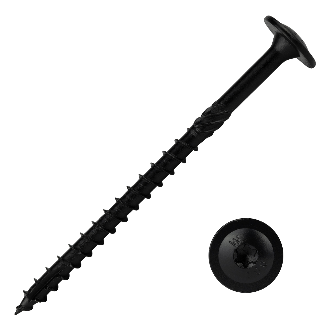 Tellerkopschroeven Zwart 8.0 x 120 mm Torx - Doos 50 Stuks