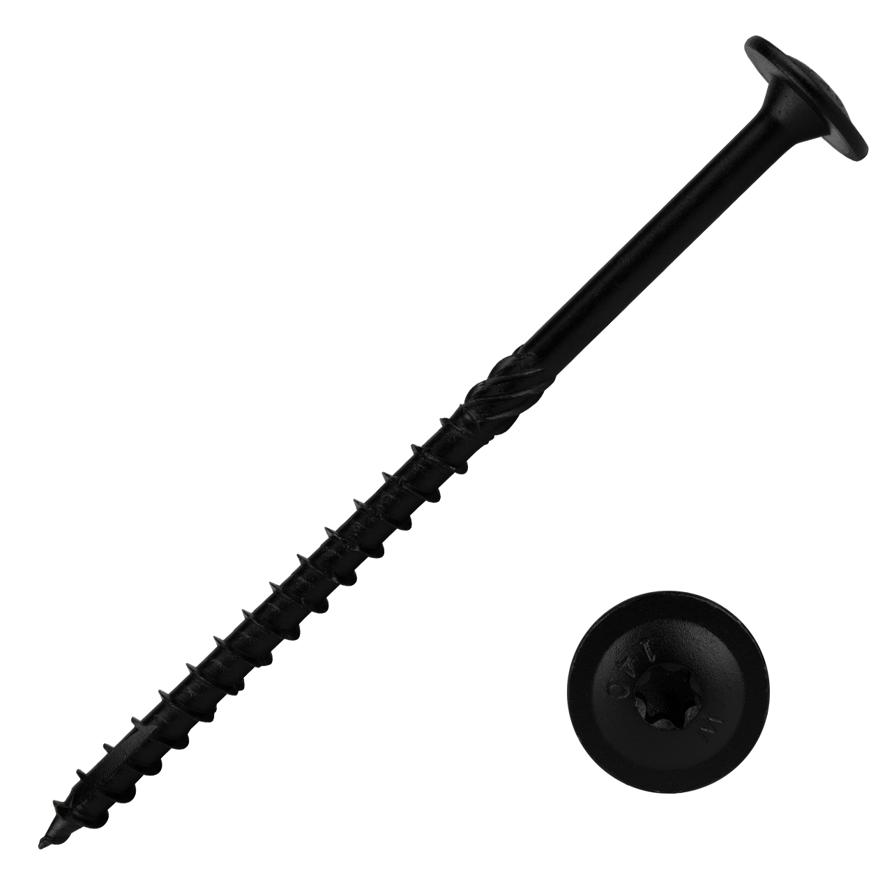 Tellerkopschroeven Zwart 8.0 x 140 mm Torx - Doos 50 Stuks