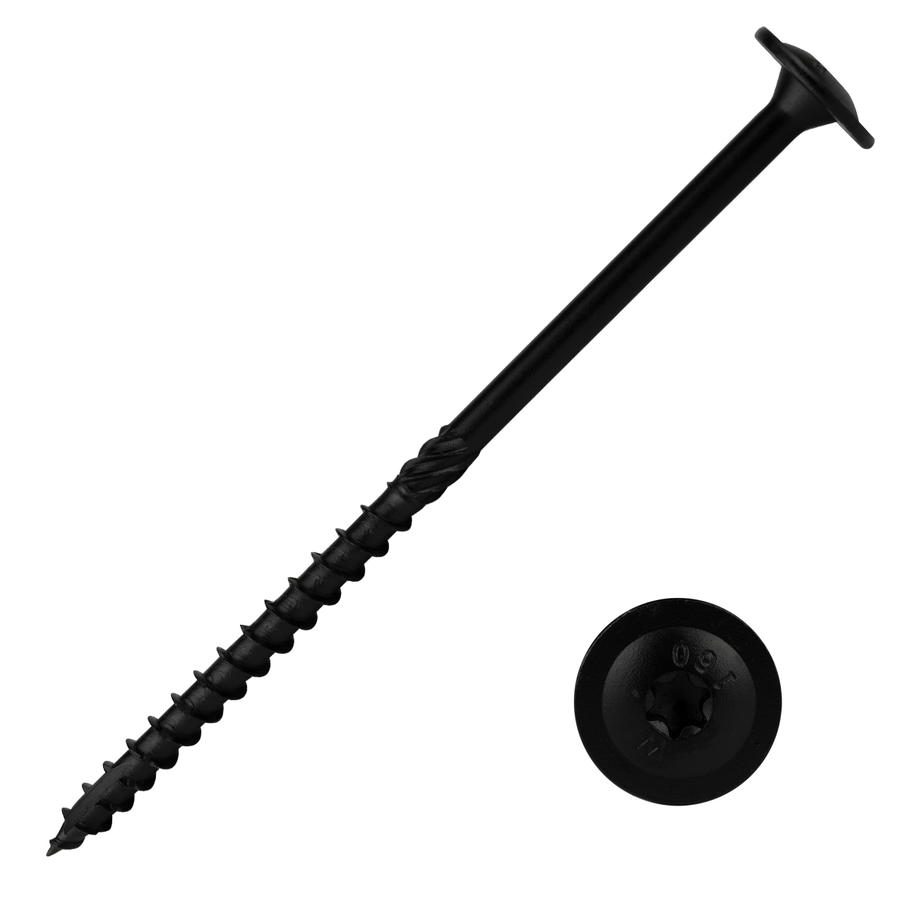 Tellerkopschroeven Zwart 8.0 x 160 mm Torx - Doos 50 Stuks
