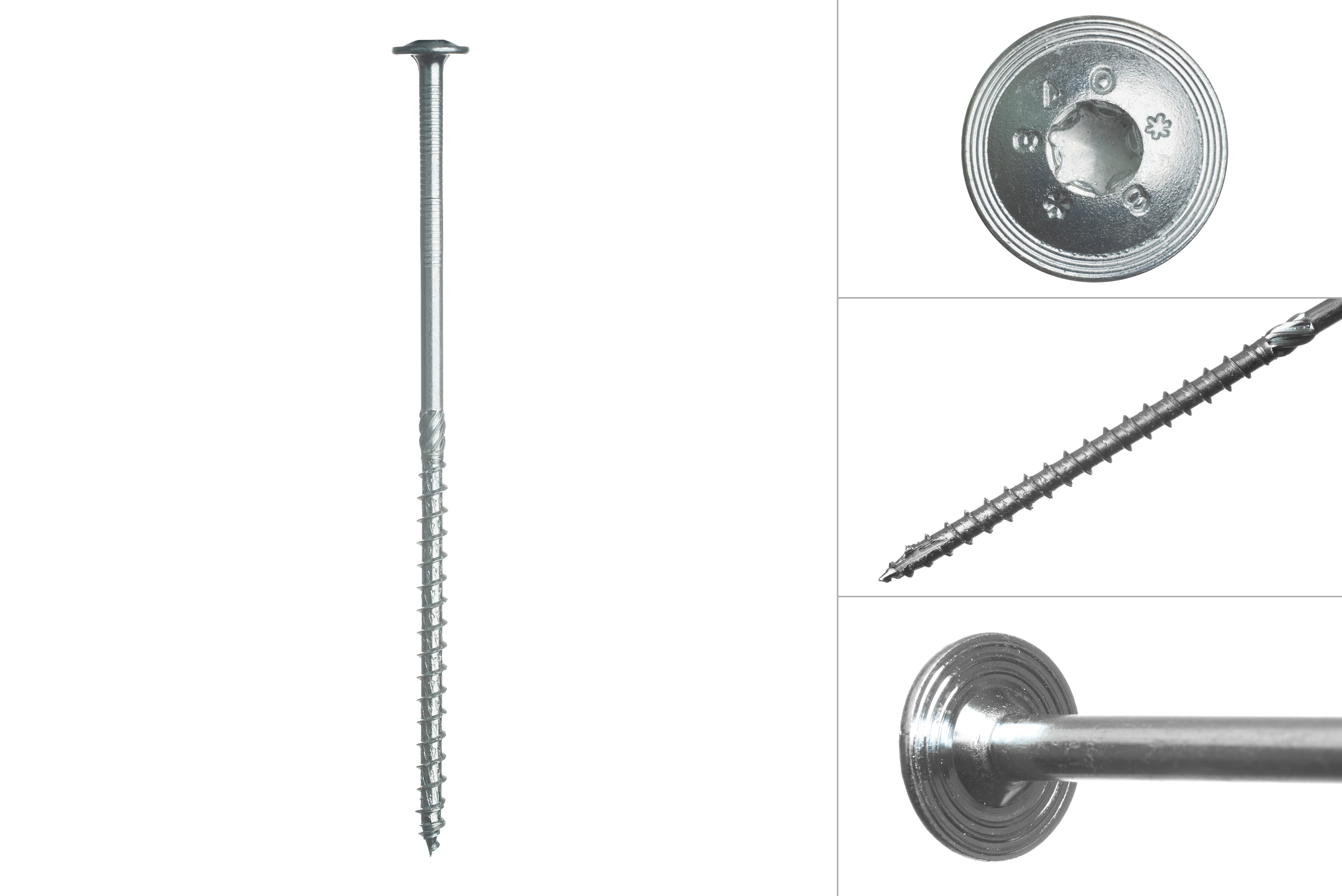 Tellerkopschroeven Verzinkt 8.0 x 200 mm Torx - Doos 50 Stuks