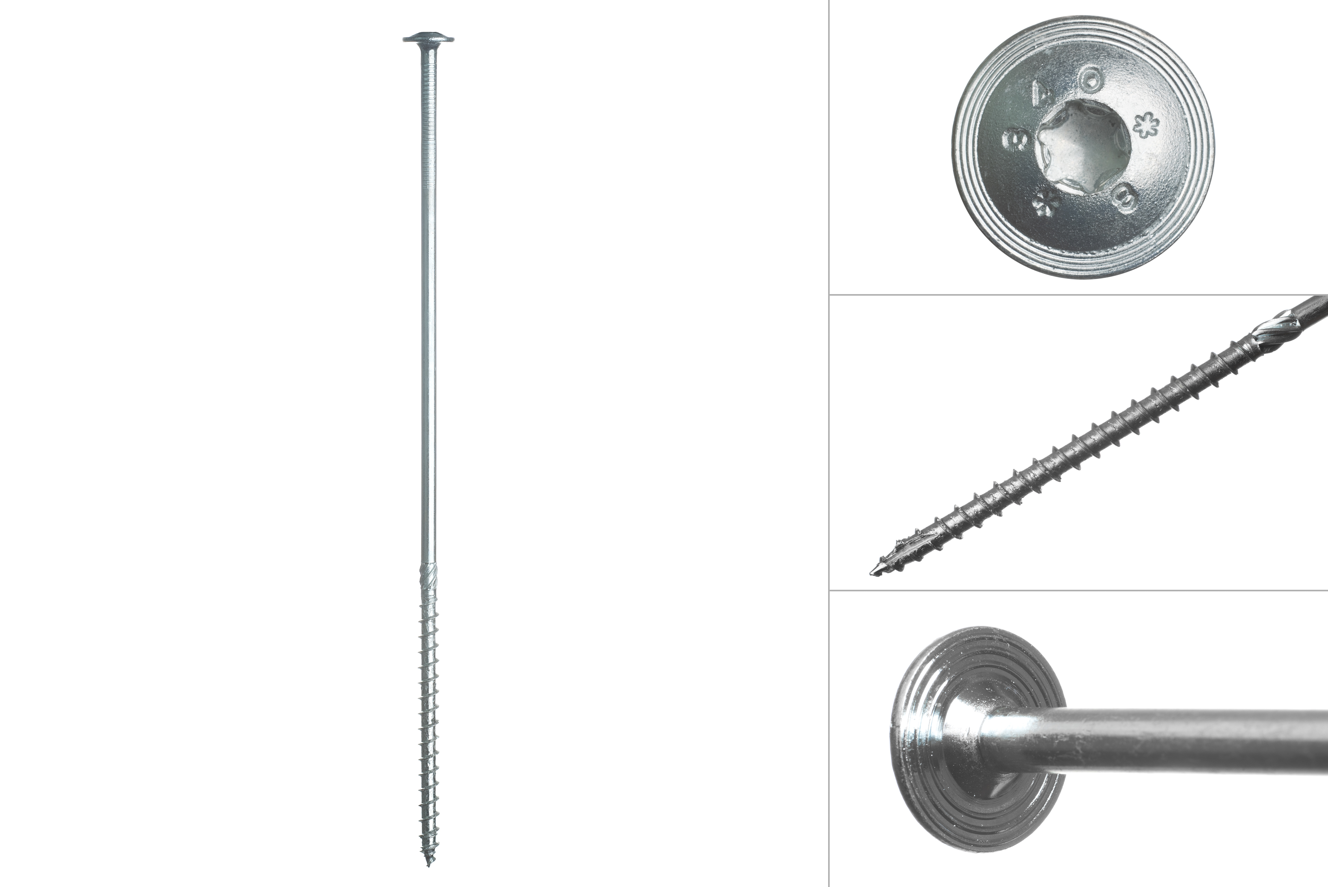 Tellerkopschroeven Verzinkt 8.0 x 300 mm Torx 40 - Doos 50 Stuks