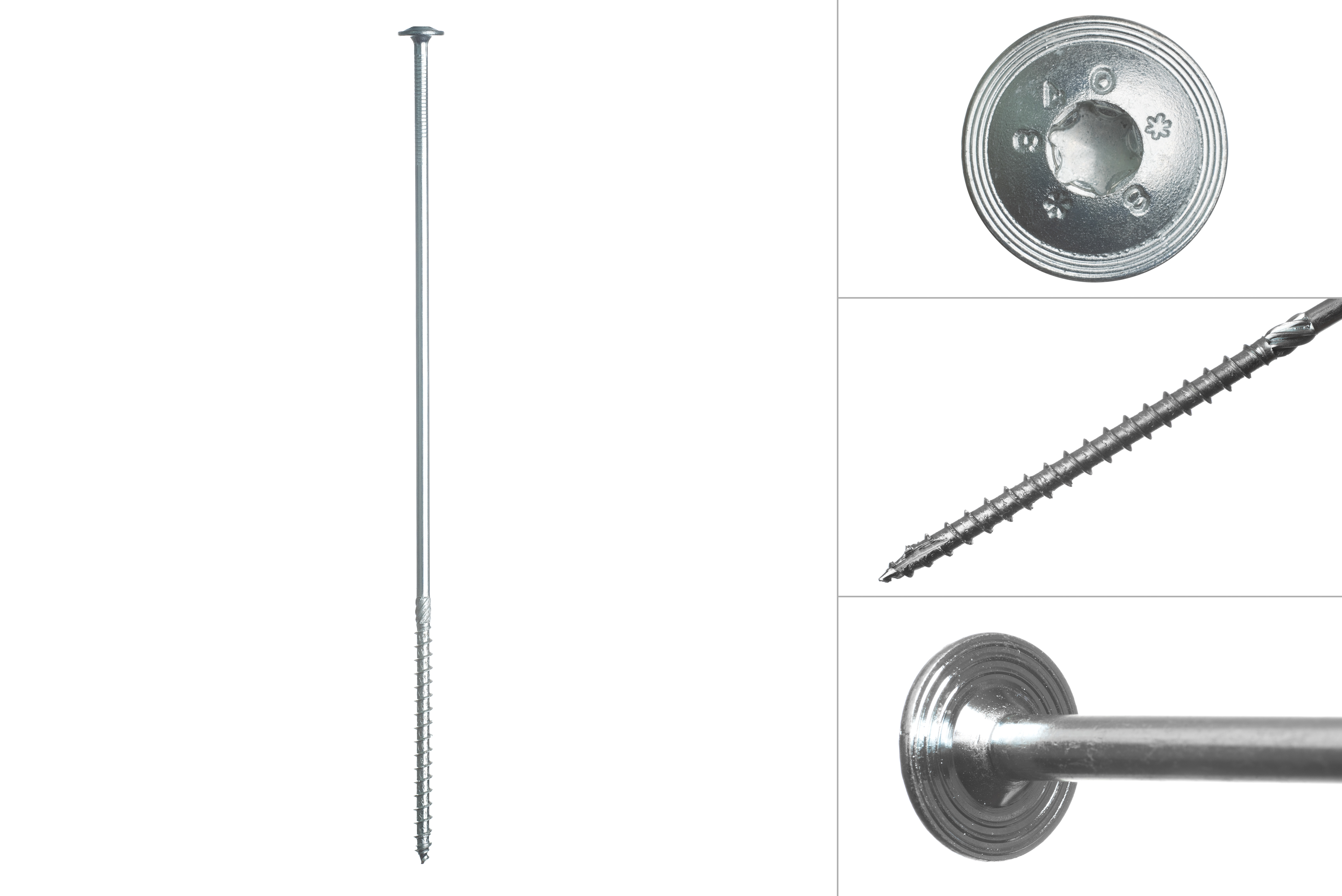 Tellerkopschroeven Verzinkt 8.0 x 340 mm Torx 40 - Doos 50 Stuks