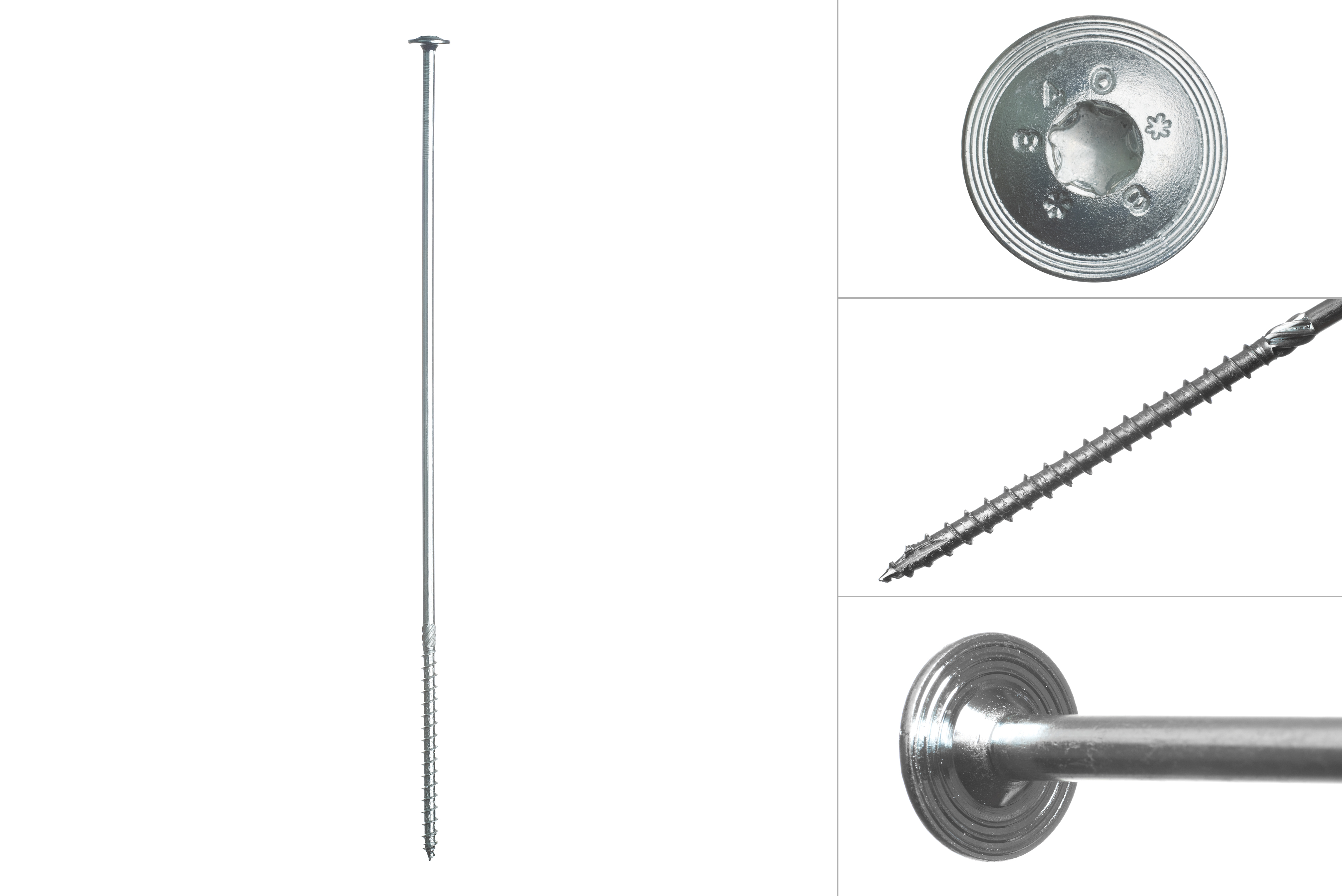 Tellerkopschroeven Verzinkt 8.0 x 380 mm Torx 40 - Doos 50 Stuks