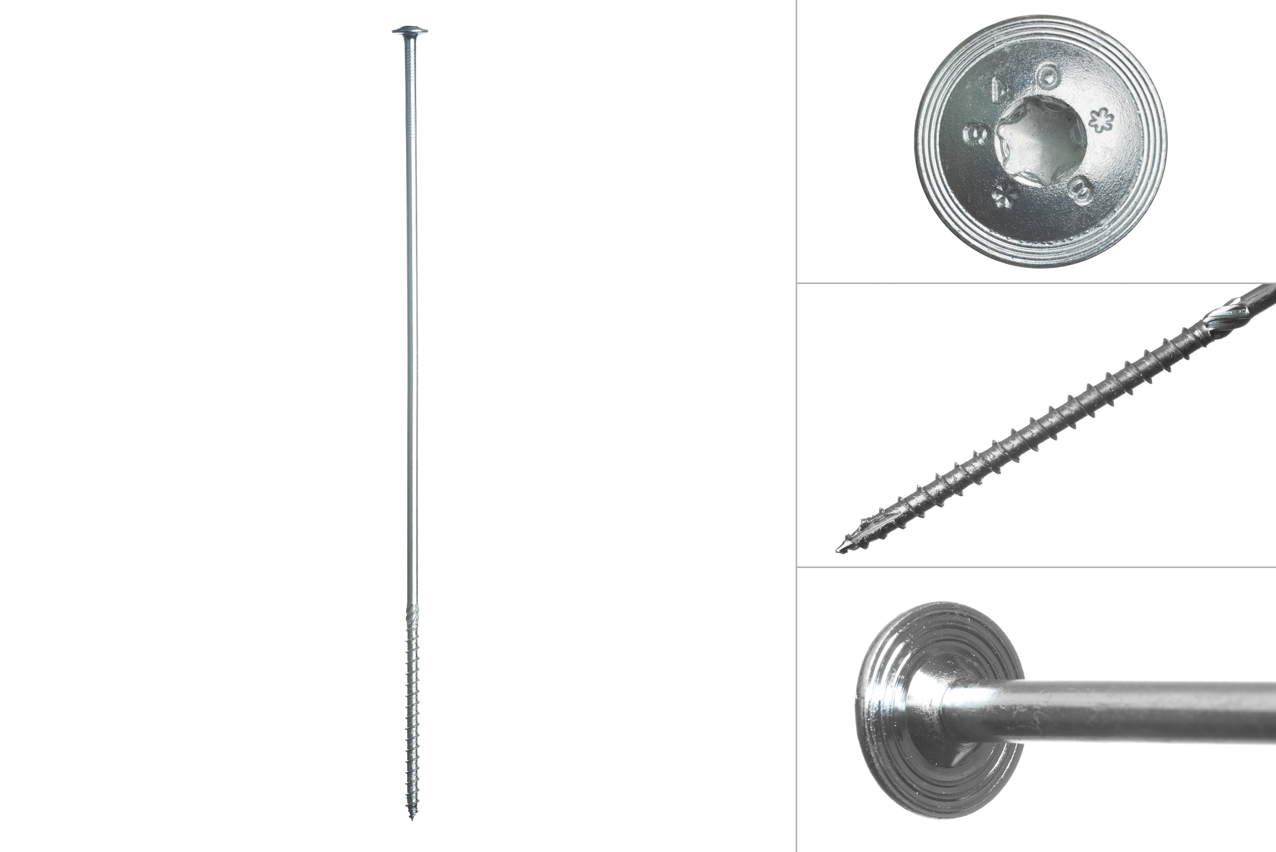 Tellerkopschroeven Verzinkt 8.0 x 400 mm Torx 40 - Doos 50 Stuks