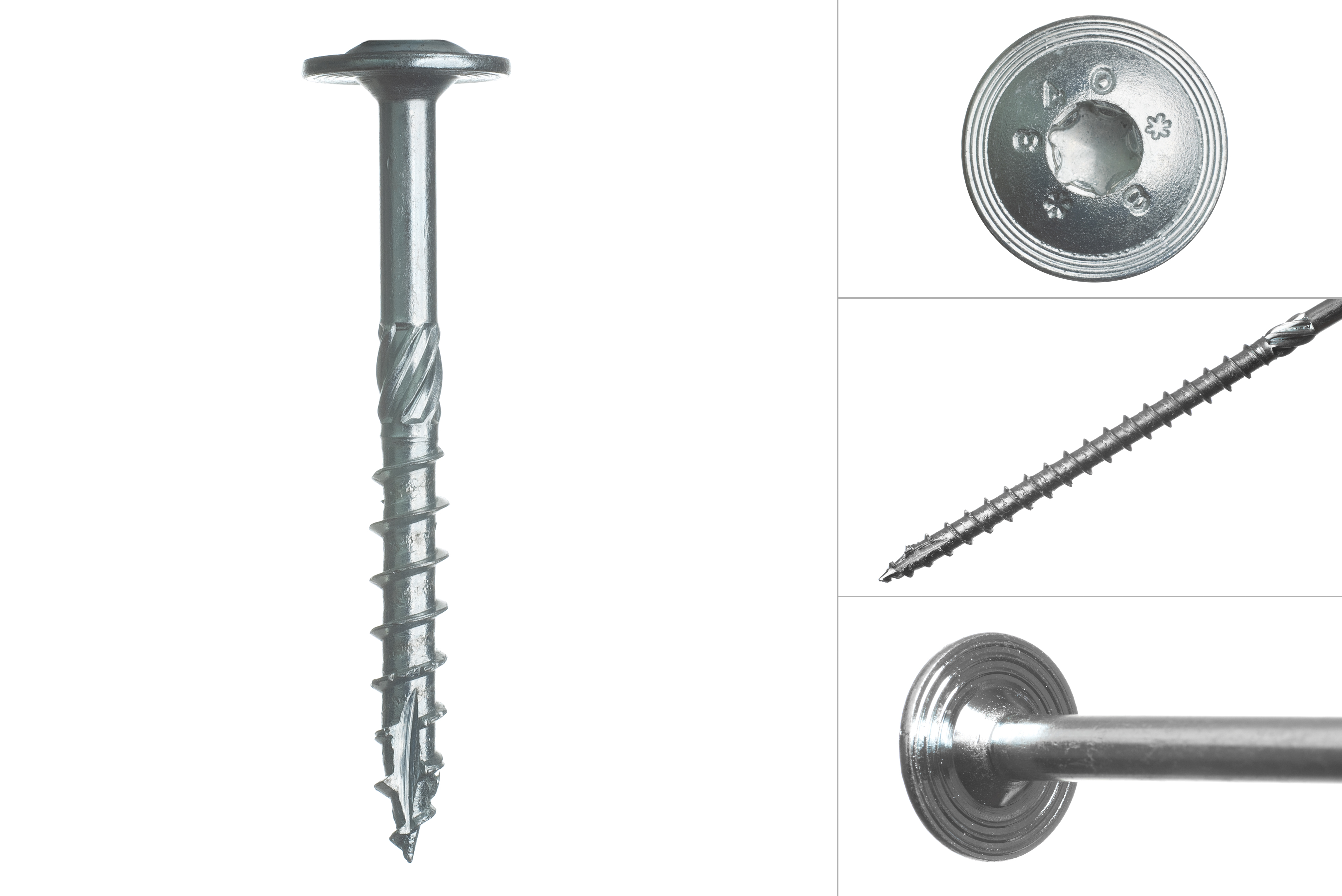 Tellerkopschroeven Verzinkt 8.0 x 80 mm Torx 40 - Doos 50 Stuks