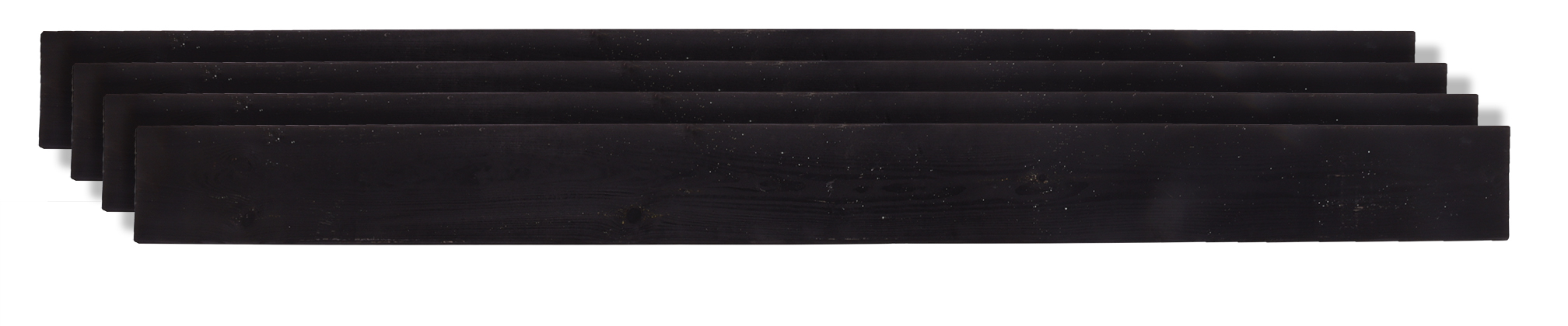 Zwarte Planken Geïmpregneerd Grenen 1.6 x 14 x 180 cm voor Flex Fence 50 cm - Set 4 Stuks, foto 2 van 4