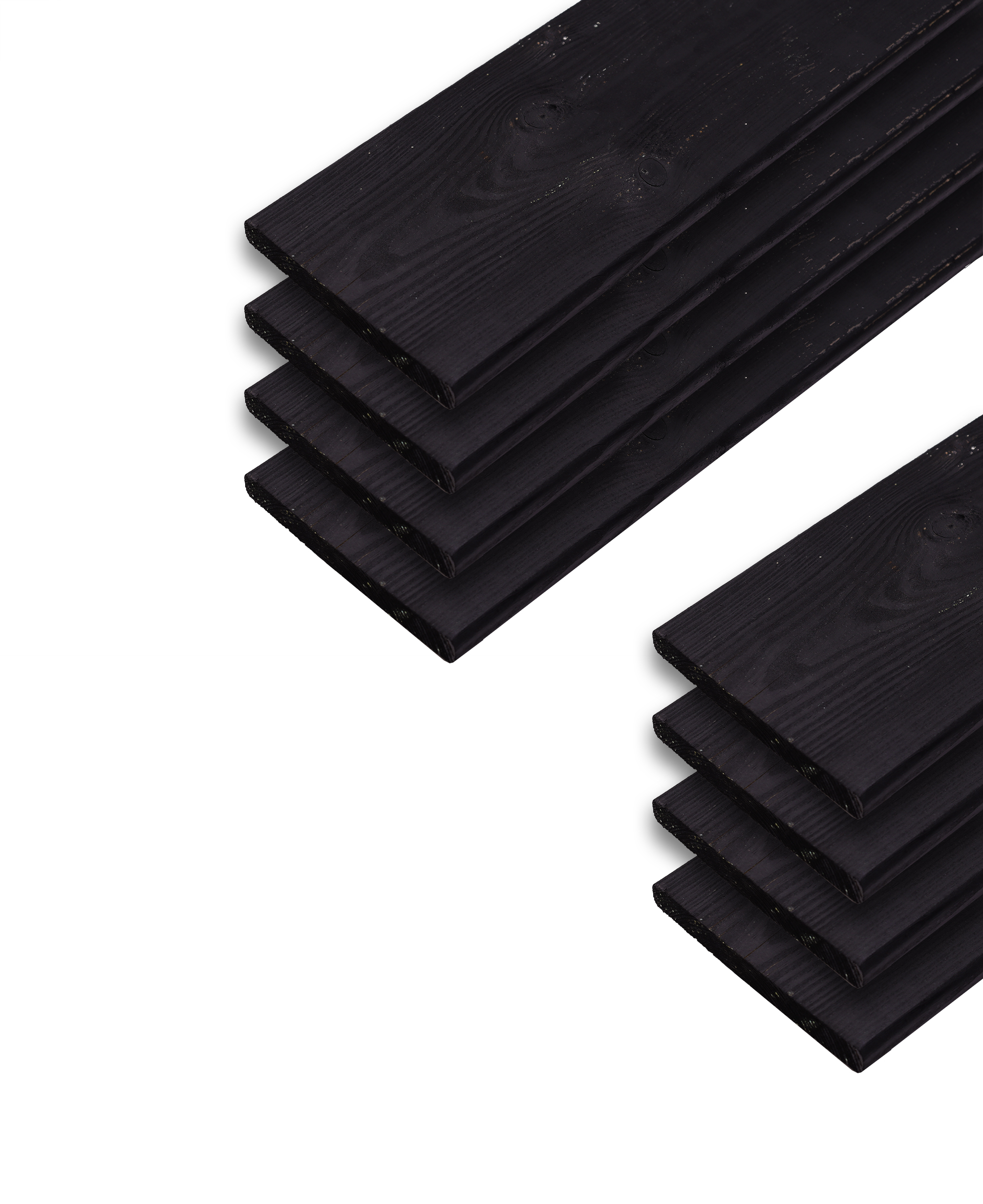 Zwarte Planken Geïmpregneerd Grenen 1.6 x 14 x 180 cm voor Flex Fence 95 cm - Set 8 Stuks, foto 2 van 4