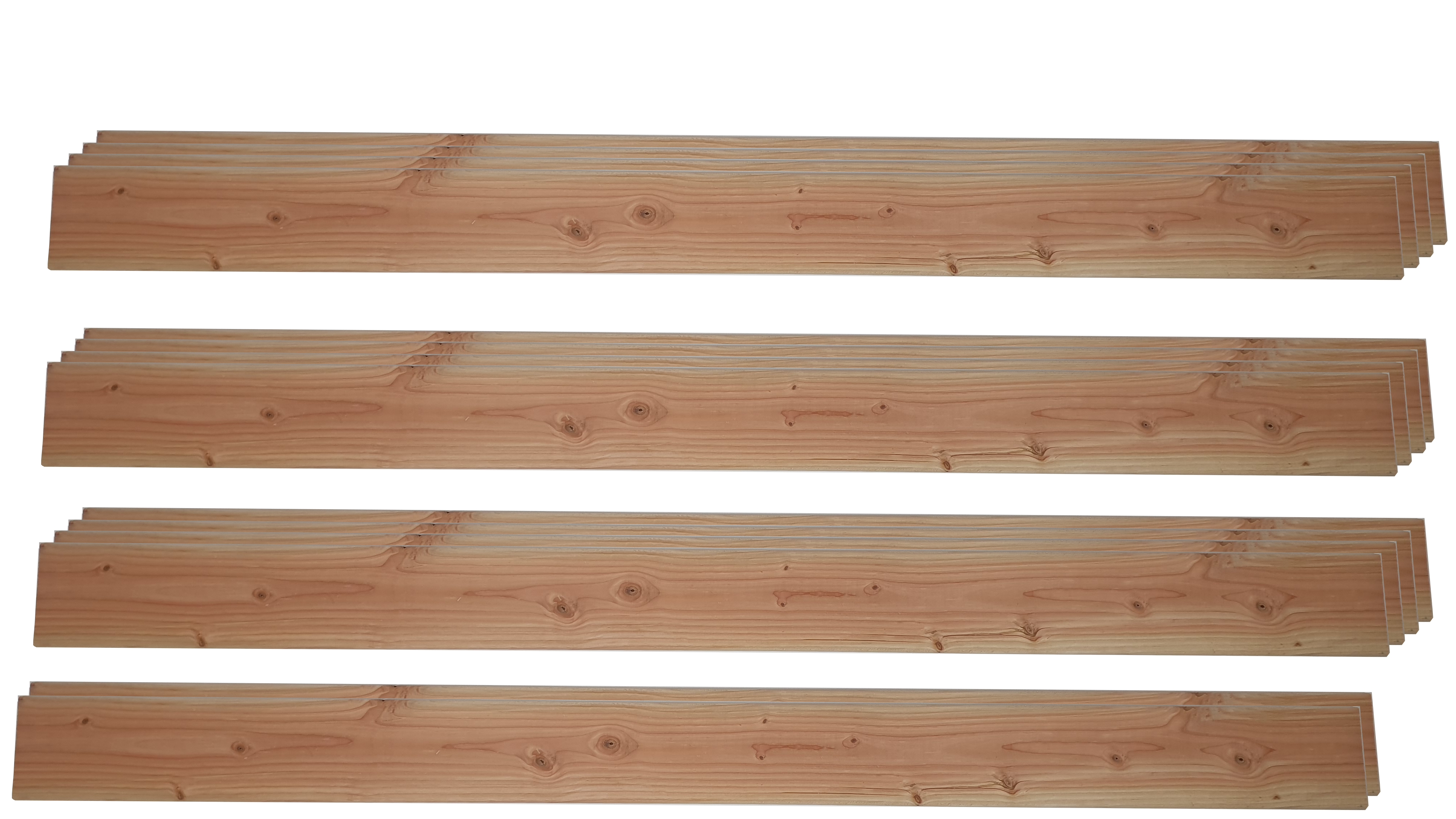Planken Lariks Douglas 1.6 x 14 x 180 cm voor Flex Fence 165 cm - Set 14 Stuks, foto 3 van 3
