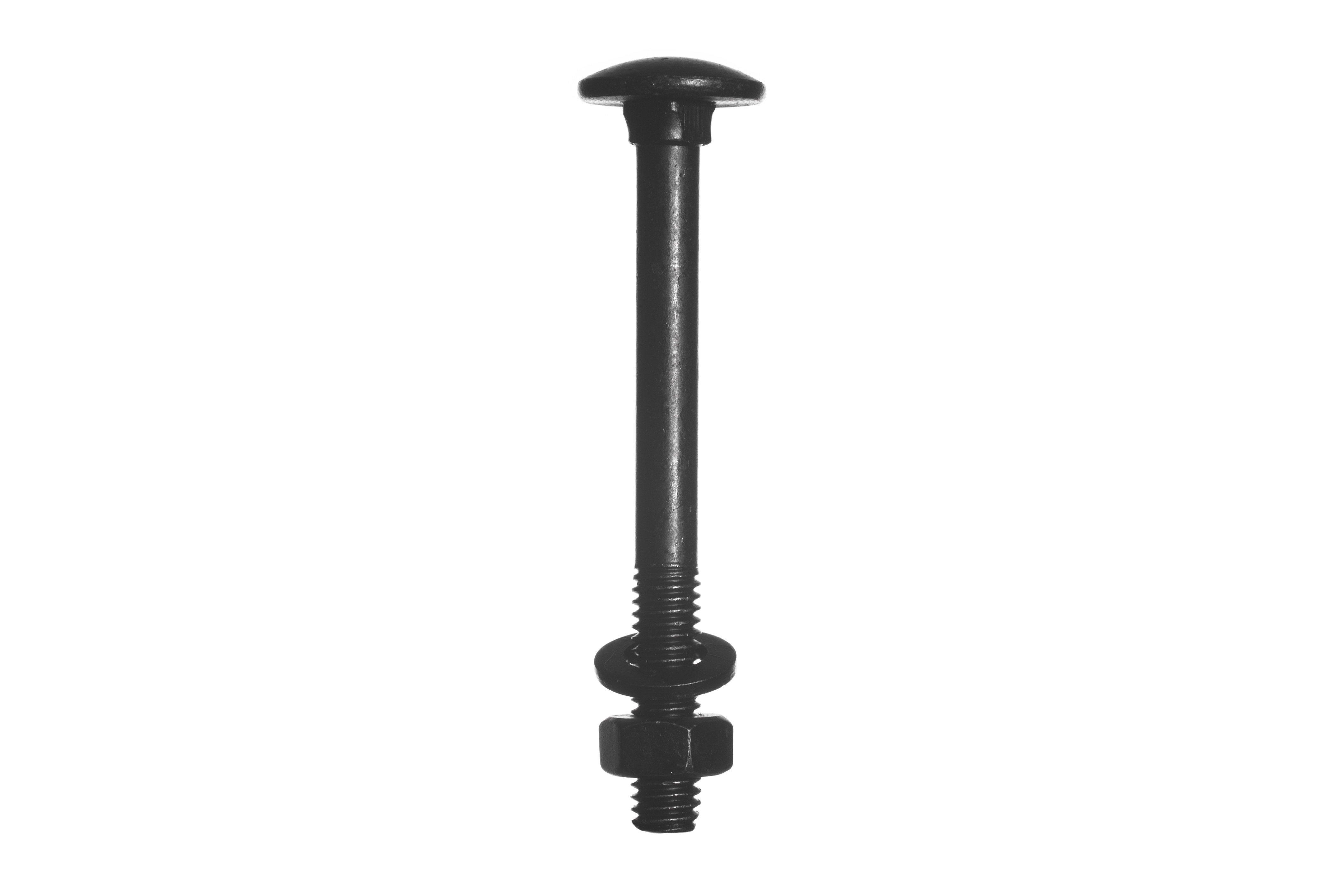Slotbouten Verzinkt Zwart M6 x 60 mm - 25 Stuks, foto 3 van 5