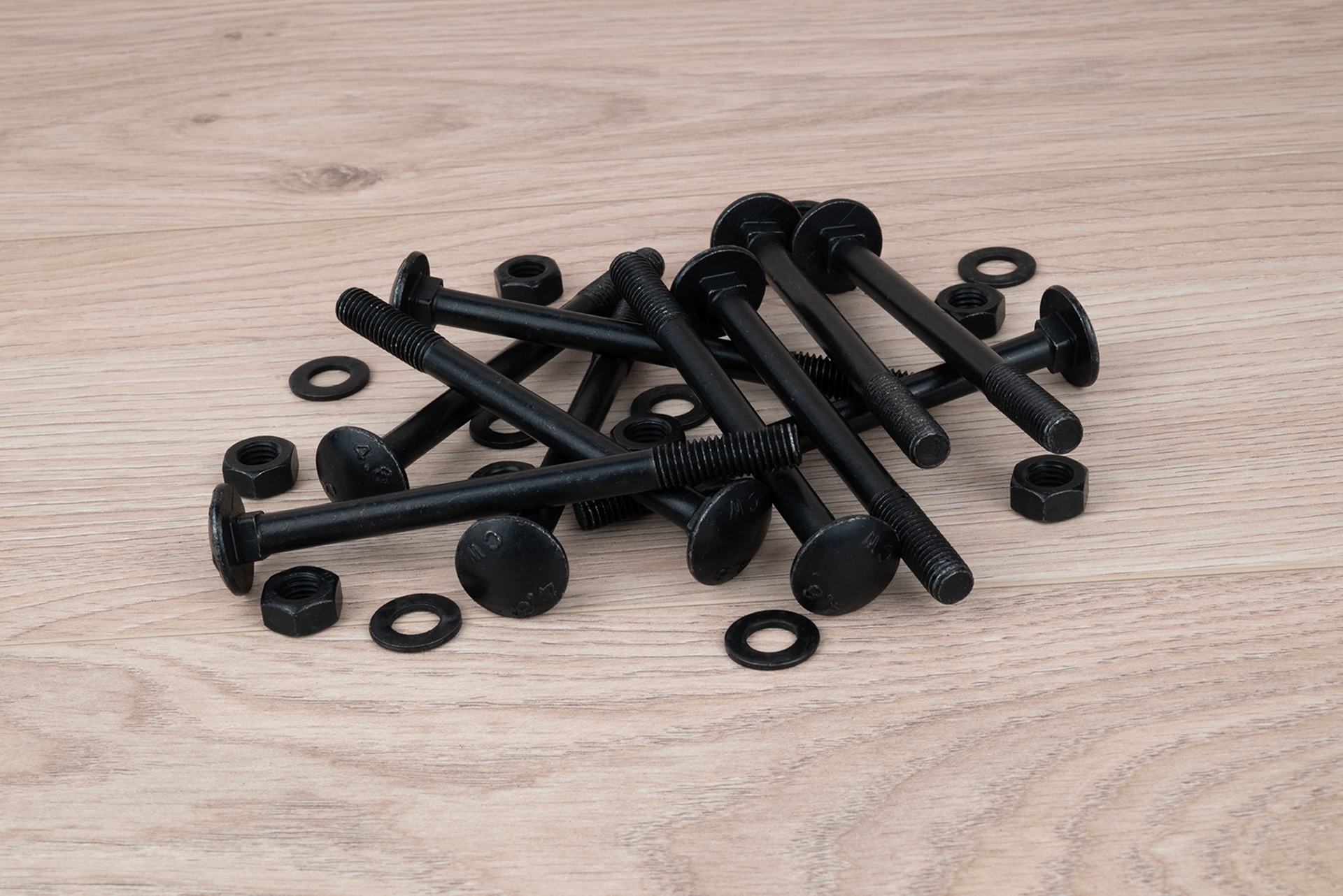Slotbouten Verzinkt Zwart M8 x 100 mm - Doos 25 Stuks, foto 3 van 3