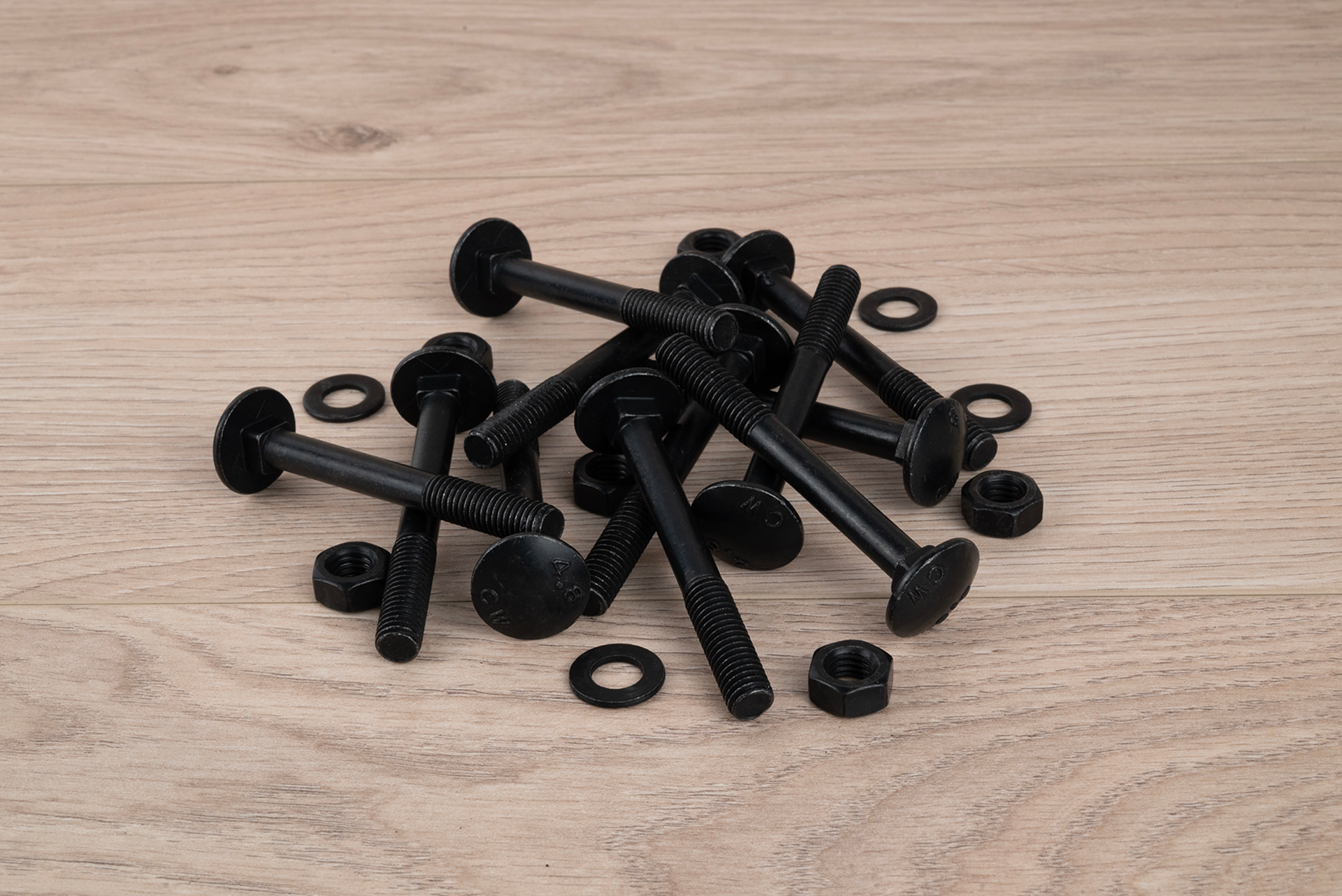 Slotbouten Verzinkt Zwart M8 x 70 mm - Doos 25 Stuks, foto 3 van 3