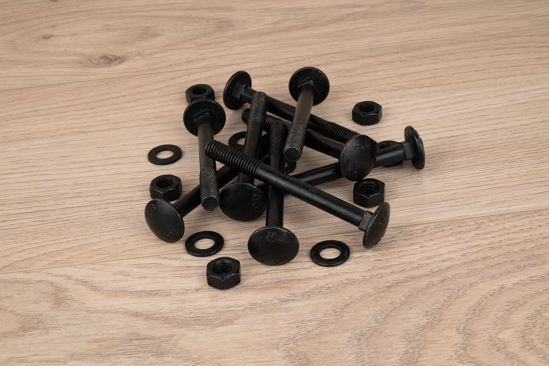 Slotbouten Verzinkt Zwart M8 x 80 mm - Doos 25 Stuks, foto 3 van 3