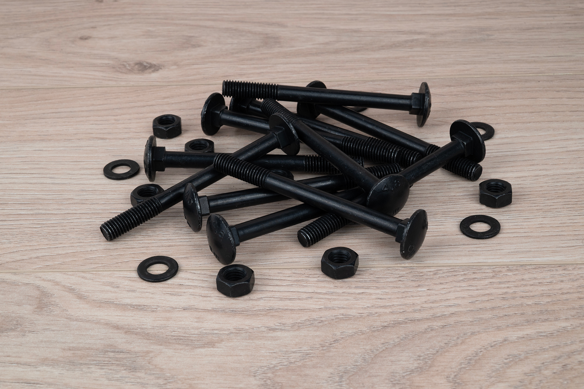 Slotbouten Verzinkt Zwart M8 x 90 mm - Doos 25 Stuks, foto 3 van 3