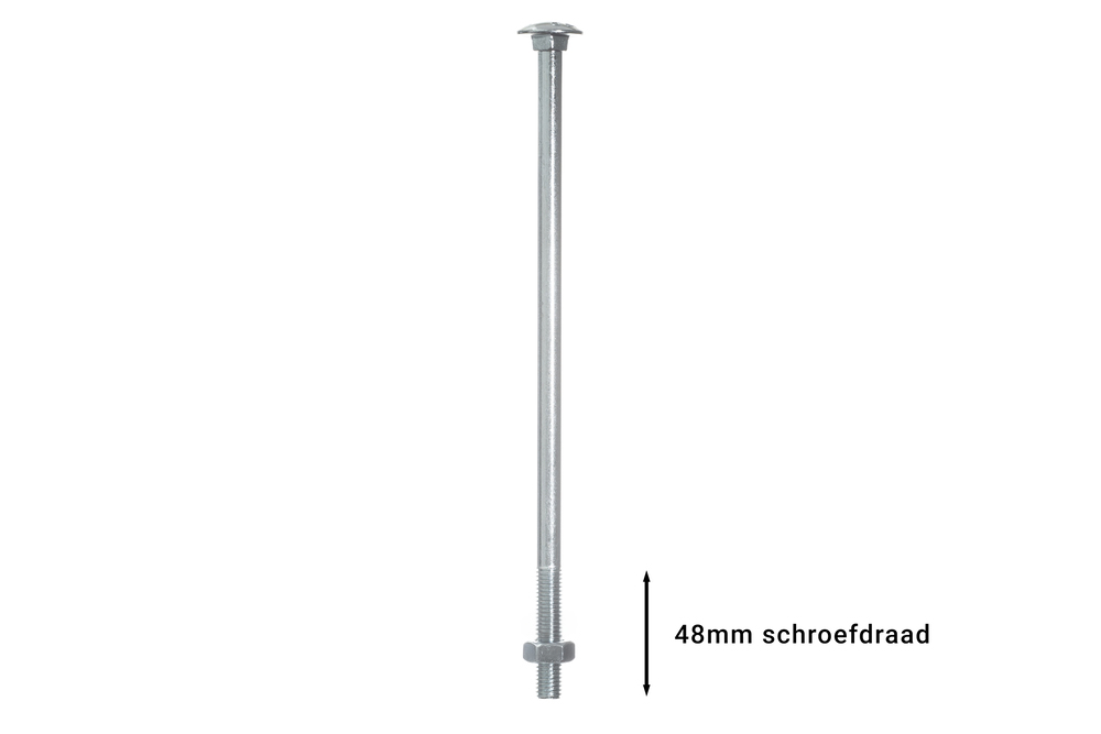 Slotbouten Verzinkt M10 x 240 mm - 25 stuks, foto 3 van 3