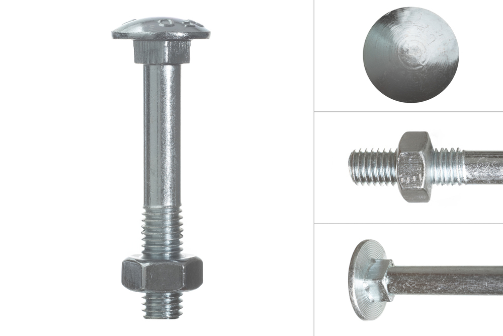 Slotbouten Verzinkt M10 x 65 mm - 100 stuks
