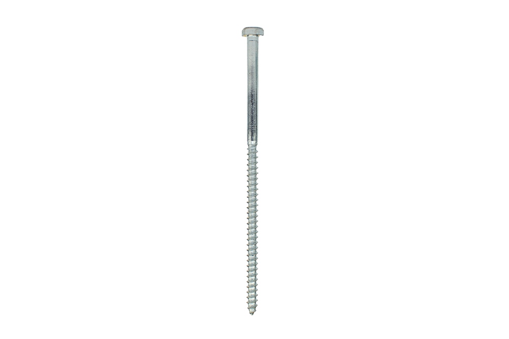 Houtdraadbouten Verzinkt M6 x 140 mm - Doos 100 stuks, foto 2 van 3