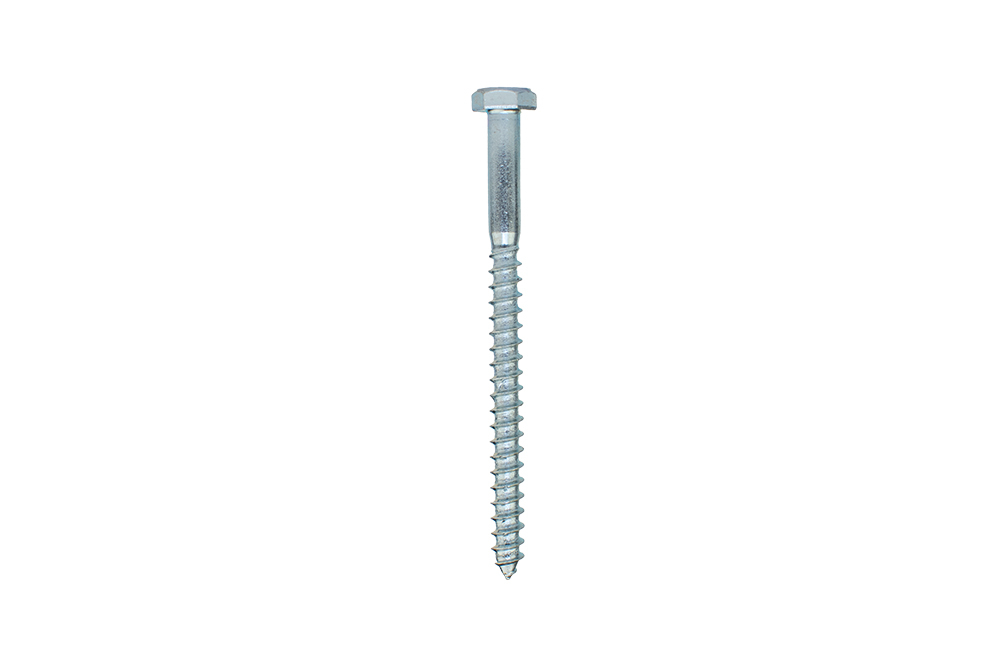 Houtdraadbouten Verzinkt M6 x 80 mm - Doos 200 stuks, foto 2 van 3