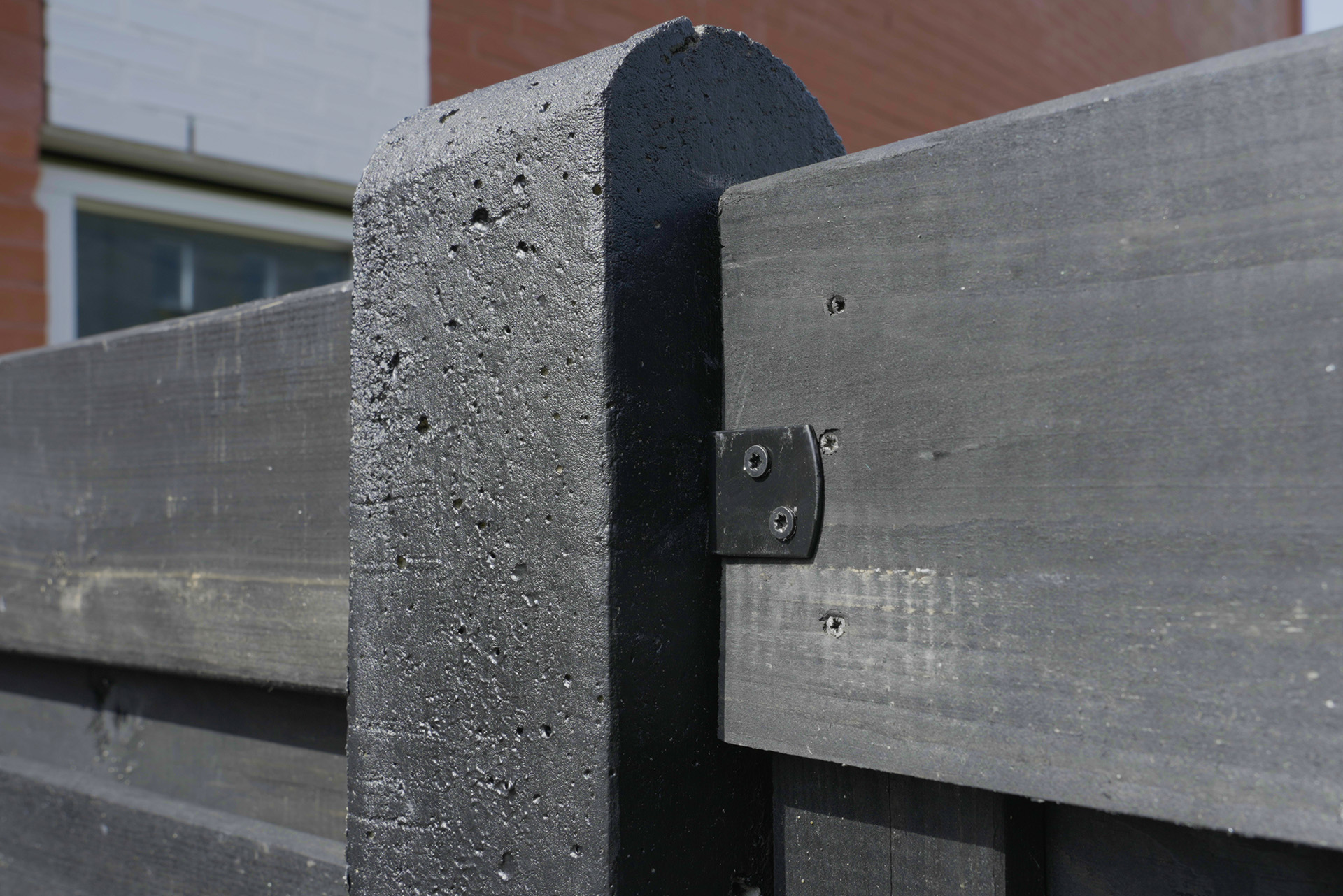 Schutting Hoekjes 40 x 40 mm Zwart Tuinscherm Beslag - 6 Stuks, foto 4 van 4