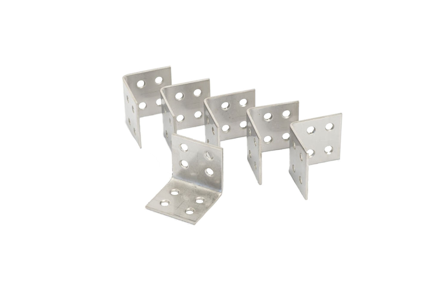 Schutting Hoekjes 40 x 40 mm RVS Tuinscherm Beslag - 6 Stuks